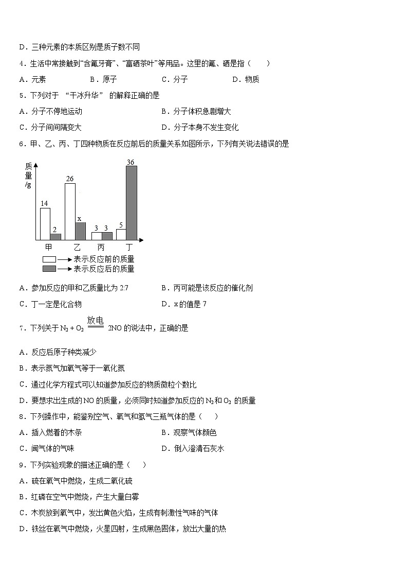 2023-2024学年湖南省岳阳市城区九上化学期末质量检测模拟试题含答案02