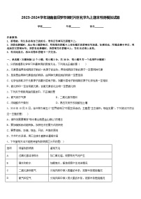 2023-2024学年湖南省汨罗市弼时片区化学九上期末检测模拟试题含答案