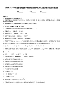 2023-2024学年湖南省湘西土家族苗族自治州凤凰县九上化学期末质量检测试题含答案