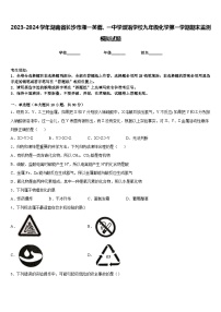 2023-2024学年湖南省长沙市湘一芙蓉、一中学双语学校九年级化学第一学期期末监测模拟试题含答案