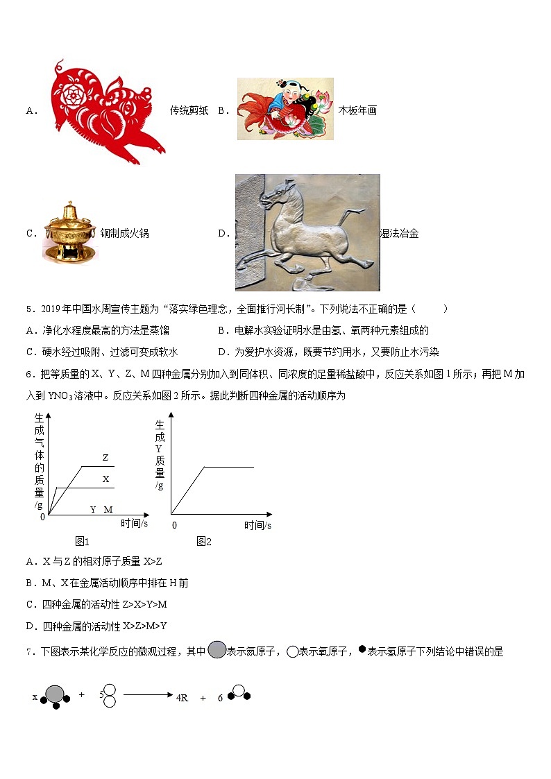 2023-2024学年湖南省株洲市醴陵市化学九年级第一学期期末监测试题含答案第2页