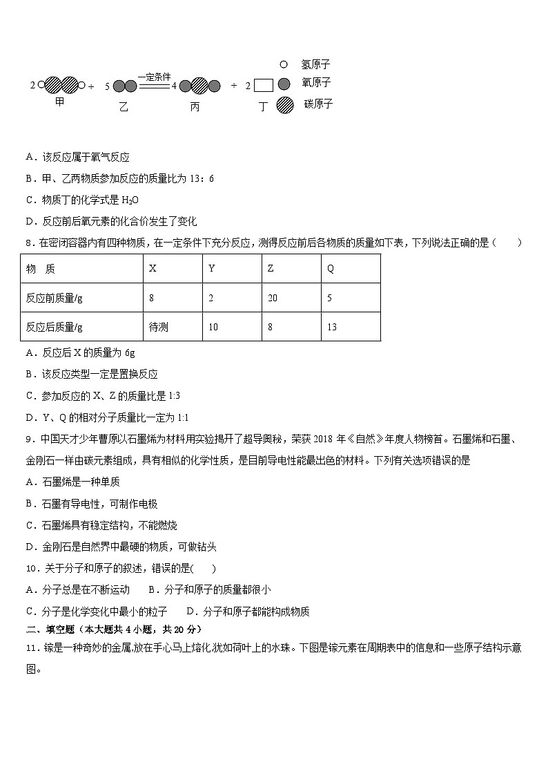 2023-2024学年湖南省长沙雅礼集团九上化学期末调研试题含答案03