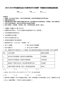 2023-2024学年福州仓山区六校联考化学九年级第一学期期末质量跟踪监视试题含答案