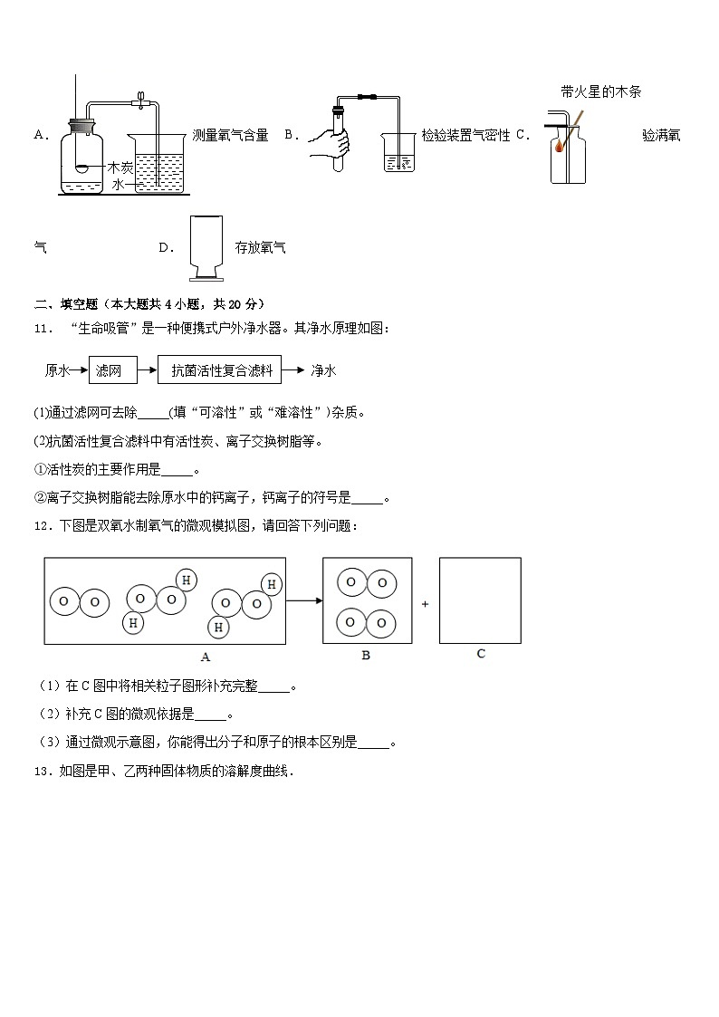 2023-2024学年福建省福州市平潭综合实验区化学九上期末学业质量监测试题含答案第3页