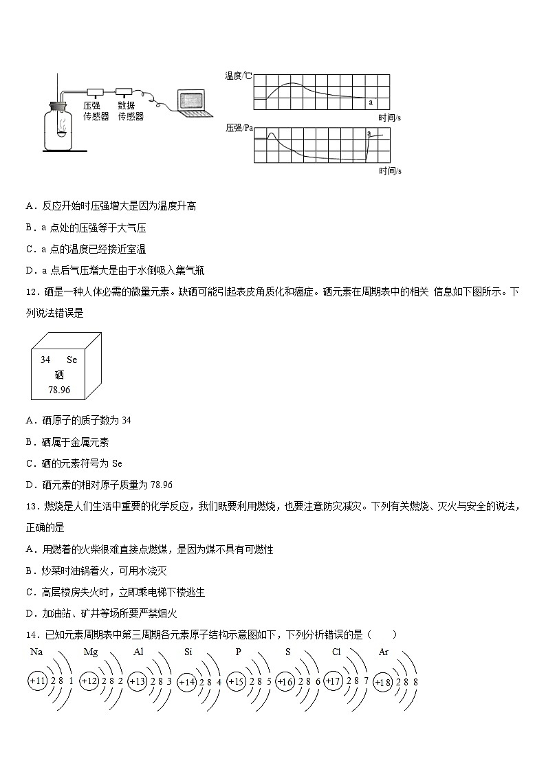 2023-2024学年福建省泉山市台商投资区化学九上期末调研模拟试题含答案第3页