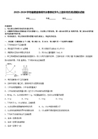 2023-2024学年福建省泉州市永春县化学九上期末综合测试模拟试题含答案