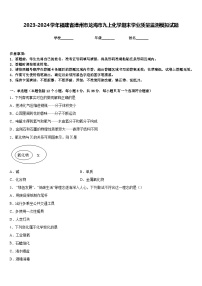 2023-2024学年福建省漳州市龙海市九上化学期末学业质量监测模拟试题含答案