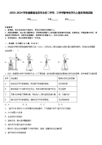 2023-2024学年福建省龙岩市永定二中学、三中学联考化学九上期末预测试题含答案