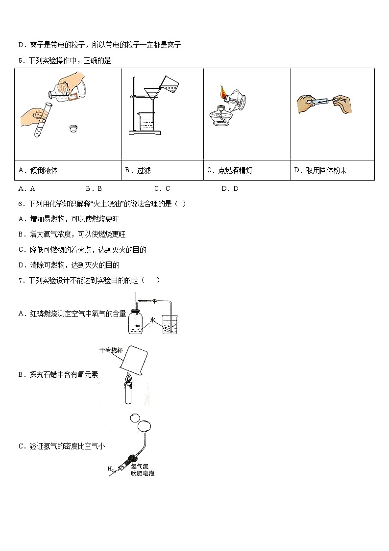 2023-2024学年辽宁省辽阳市辽阳县九上化学期末调研模拟试题含答案第2页