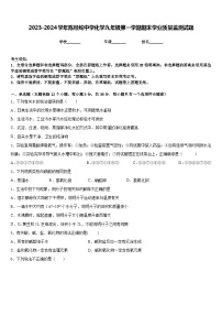 2023-2024学年陈经纶中学化学九年级第一学期期末学业质量监测试题含答案