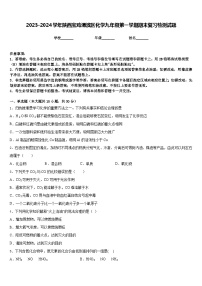 2023-2024学年陕西宝鸡渭滨区化学九年级第一学期期末复习检测试题含答案