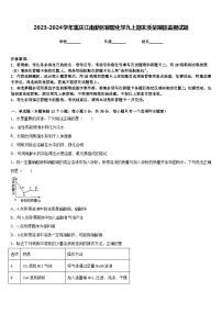 2023-2024学年重庆江南新区联盟化学九上期末质量跟踪监视试题含答案