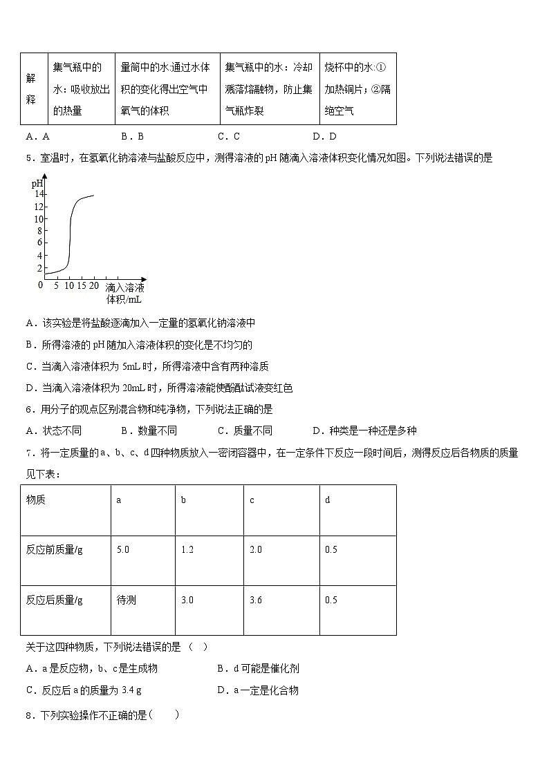 2023-2024学年重庆市巴南区七校共同体九年级化学第一学期期末考试模拟试题含答案第2页