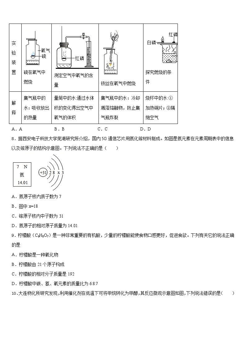2023-2024学年重庆市荣昌区荣隆镇初级中学九上化学期末经典试题含答案第3页