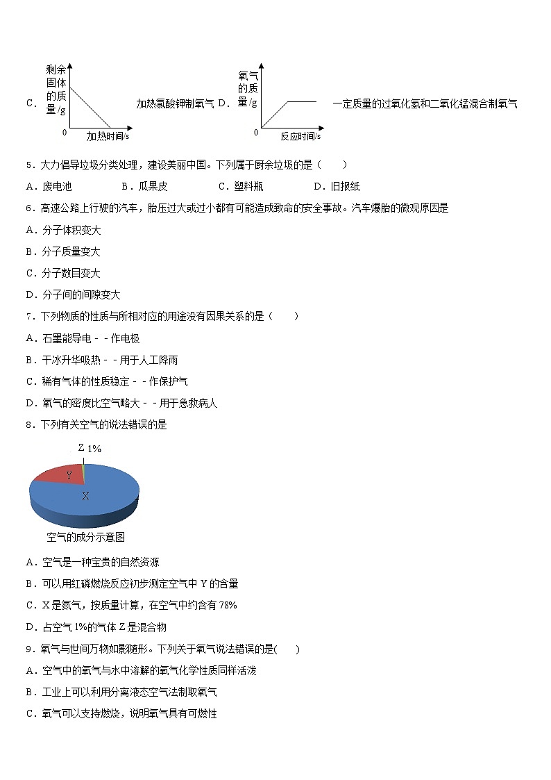 2023-2024学年重庆市宜宾市中学化学九上期末经典试题含答案02