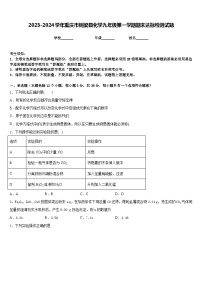 2023-2024学年重庆市铜梁县化学九年级第一学期期末达标检测试题含答案