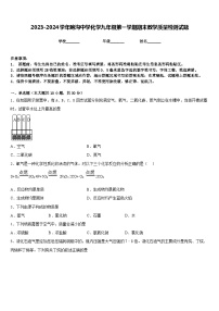 2023-2024学年鲍沟中学化学九年级第一学期期末教学质量检测试题含答案