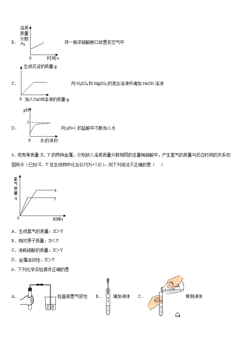 2023-2024学年黑龙江省哈尔滨市香坊区九上化学期末检测模拟试题含答案02