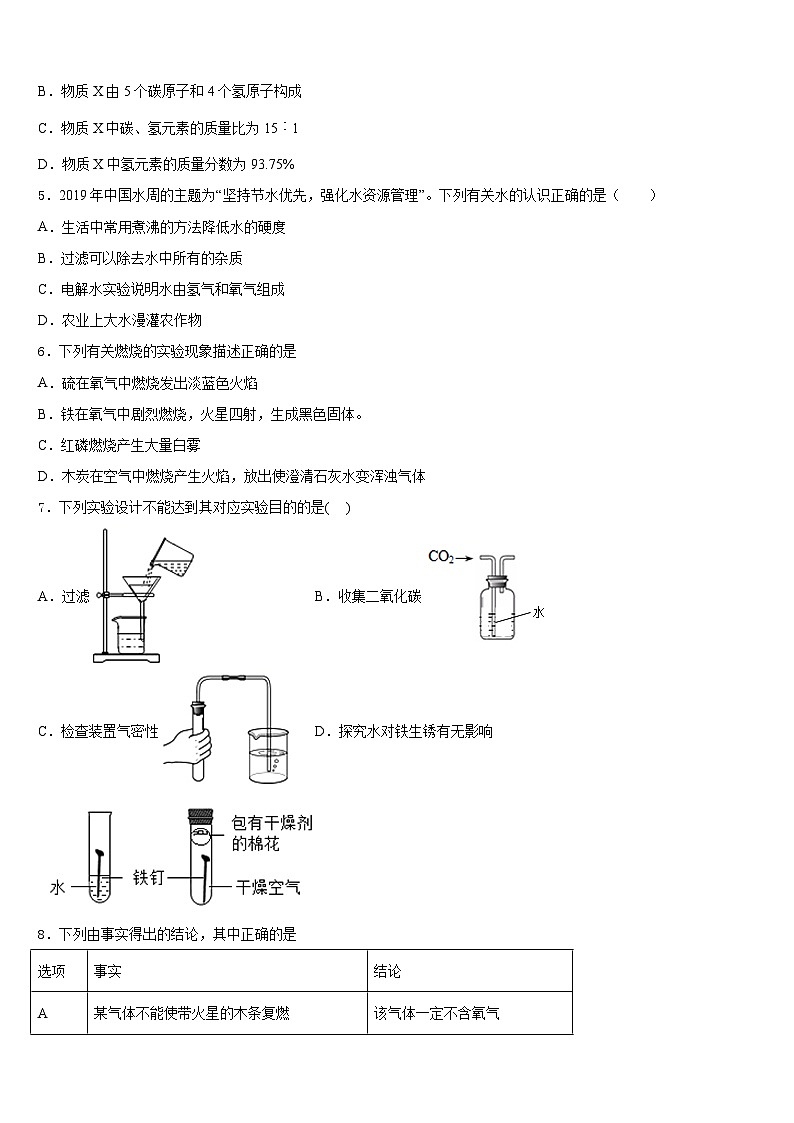 2023-2024学年黑龙江省红光农场学校化学九上期末联考试题含答案第2页