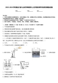 2023-2024学年黑龙江省七台河市勃利县九上化学期末教学质量检测模拟试题含答案