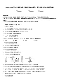 2023-2024学年江苏省淮安市淮阴区开明中学九上化学期末学业水平测试试题含答案