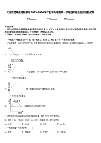 云南省昆明盘龙区联考2023-2024学年化学九年级第一学期期末综合测试模拟试题含答案