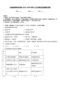 云南省昆明市呈贡区2023-2024学年九上化学期末监测模拟试题含答案