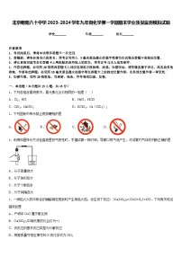 北京朝阳八十中学2023-2024学年九年级化学第一学期期末学业质量监测模拟试题含答案