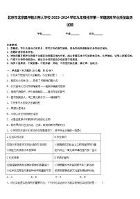 北京市北京昌平临川育人学校2023-2024学年九年级化学第一学期期末学业质量监测试题含答案