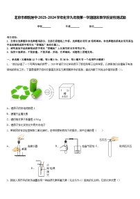 北京市教院附中2023-2024学年化学九年级第一学期期末教学质量检测试题含答案