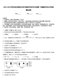 2023-2024学年河北沧州泊头市苏屯初级中学化学九年级第一学期期末学业水平测试模拟试题含答案