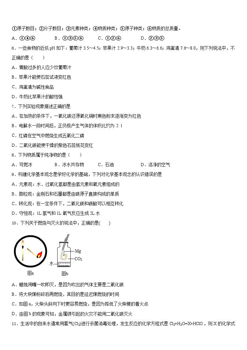 双鸭山市重点中学2023-2024学年化学九年级第一学期期末经典试题含答案02