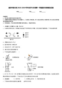 南京市联合体2023-2024学年化学九年级第一学期期末经典模拟试题含答案