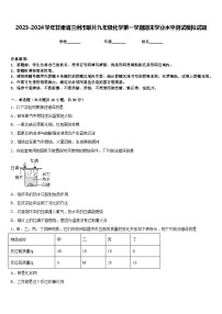 2023-2024学年甘肃省兰州市联片九年级化学第一学期期末学业水平测试模拟试题含答案