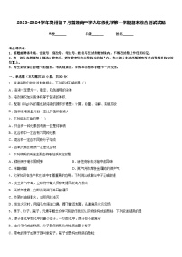 2023-2024学年贵州省7月普通高中学九年级化学第一学期期末综合测试试题含答案