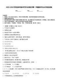 2023-2024学年自贡市重点中学九年级化学第一学期期末学业水平测试试题含答案