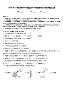 2023-2024学年郑州市九年级化学第一学期期末学业水平测试模拟试题含答案