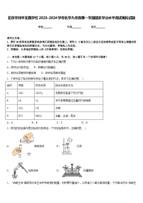 北京市和平北路学校2023-2024学年化学九年级第一学期期末学业水平测试模拟试题含答案