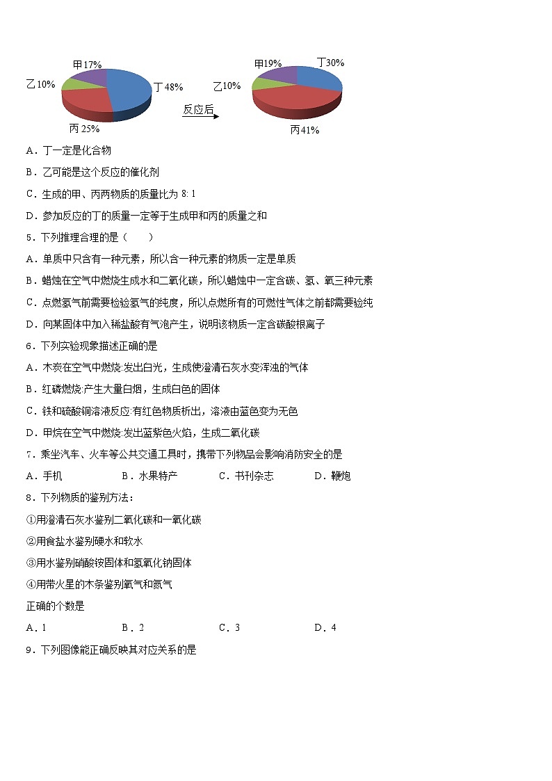 四川省南充市嘉陵区2023-2024学年化学九年级第一学期期末监测模拟试题含答案第2页