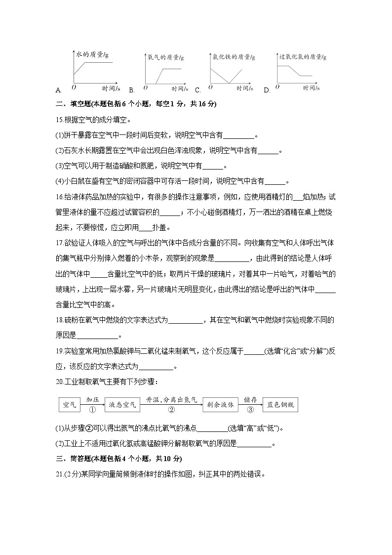 河南省洛阳市孟津区2022-2023学年九年级上册学情诊断化学检测试卷（附答案）第3页