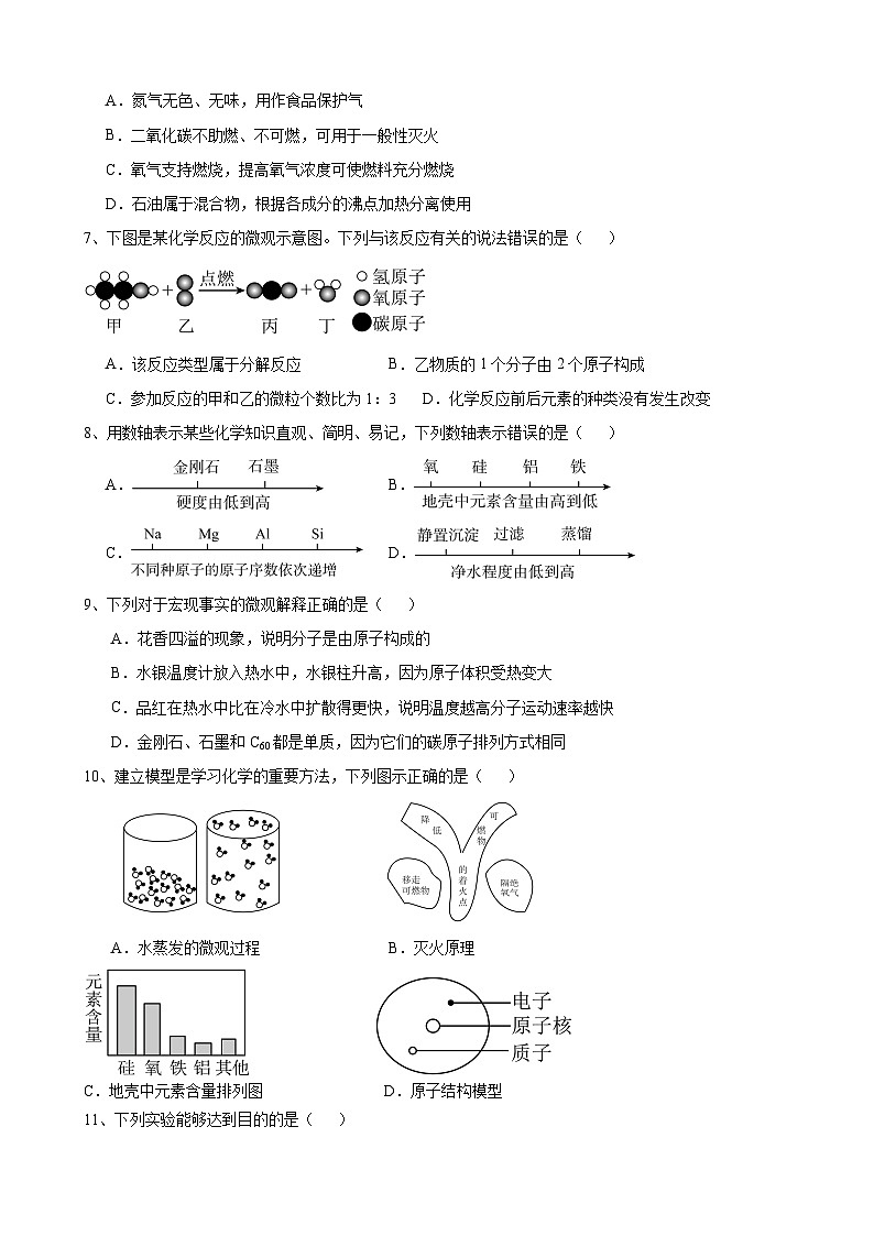 安徽省合肥市厚德中学2023_2024学年九年级上学期期末模拟化学试卷（一）第2页