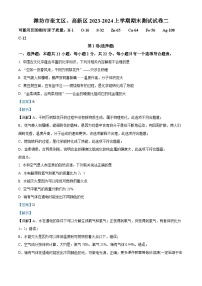 山东省潍坊市奎文区、高新区2023-2024学年九年级上学期期末测试化学试卷二