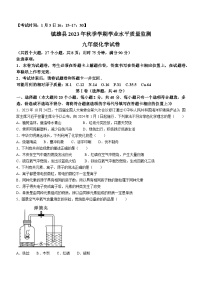 云南省昭通市镇雄县2023-2024学年九年级上学期1月期末化学试题(无答案)