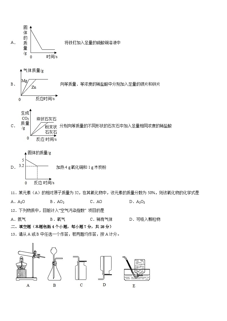 四川省成都市简阳市2023-2024学年九年级化学第一学期期末经典试题含答案第3页