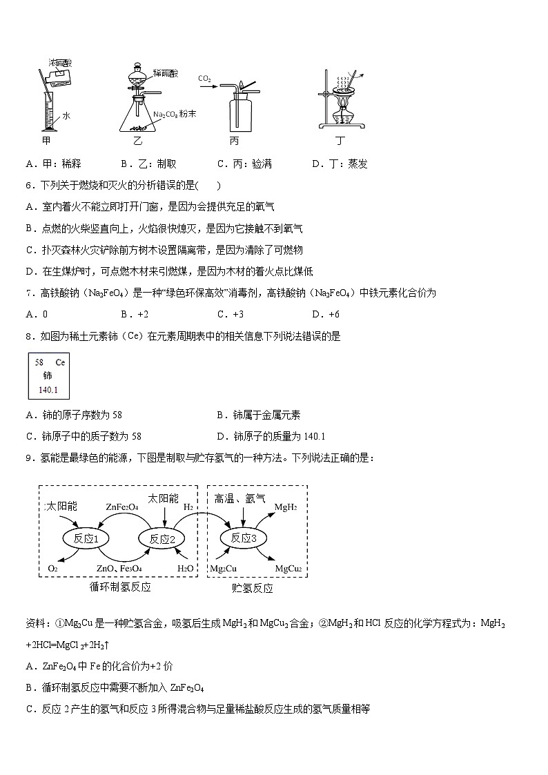 四川省成都市温江区2023-2024学年九上化学期末统考试题含答案第2页