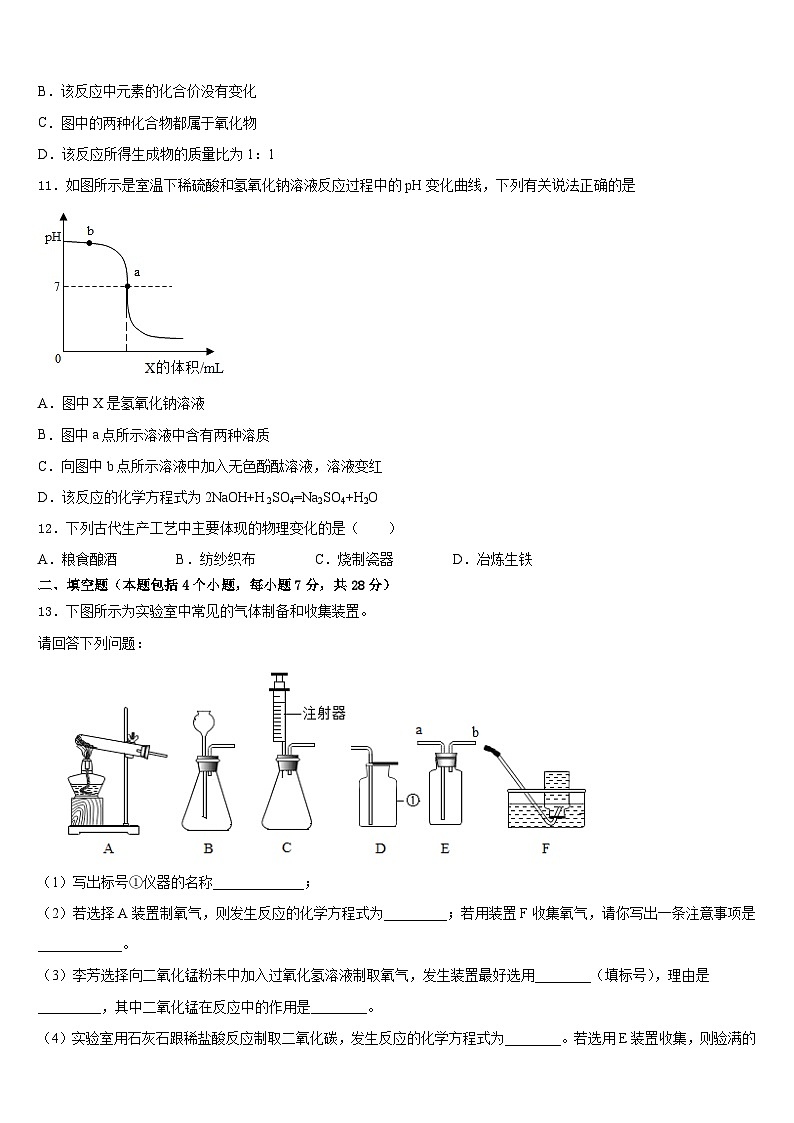 四川省攀枝花市2023-2024学年化学九年级第一学期期末经典模拟试题含答案第3页