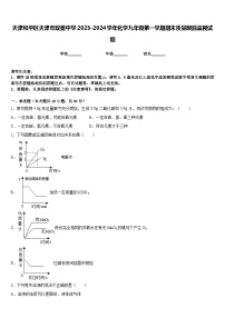 天津和平区天津市双菱中学2023-2024学年化学九年级第一学期期末质量跟踪监视试题含答案