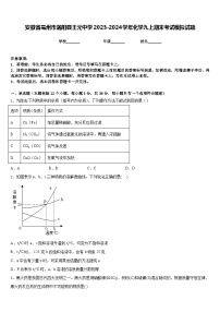 安徽省亳州市涡阳县王元中学2023-2024学年化学九上期末考试模拟试题含答案