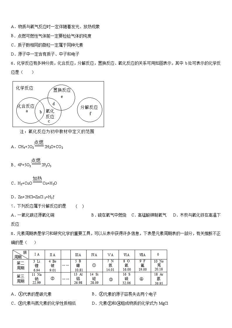 宁夏省固原市2023-2024学年九上化学期末质量跟踪监视模拟试题含答案02