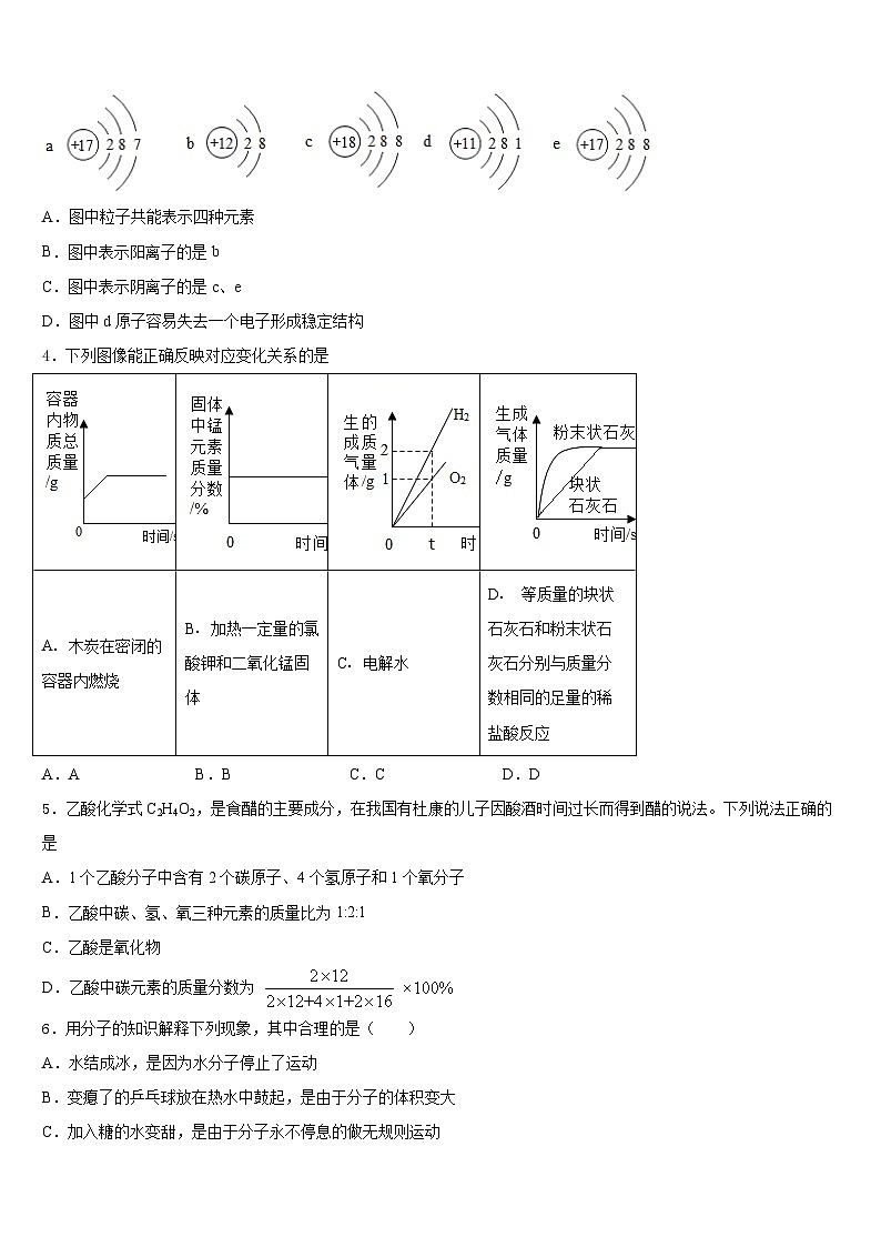 安徽省安庆市九一六校2023-2024学年化学九年级第一学期期末调研试题含答案第2页